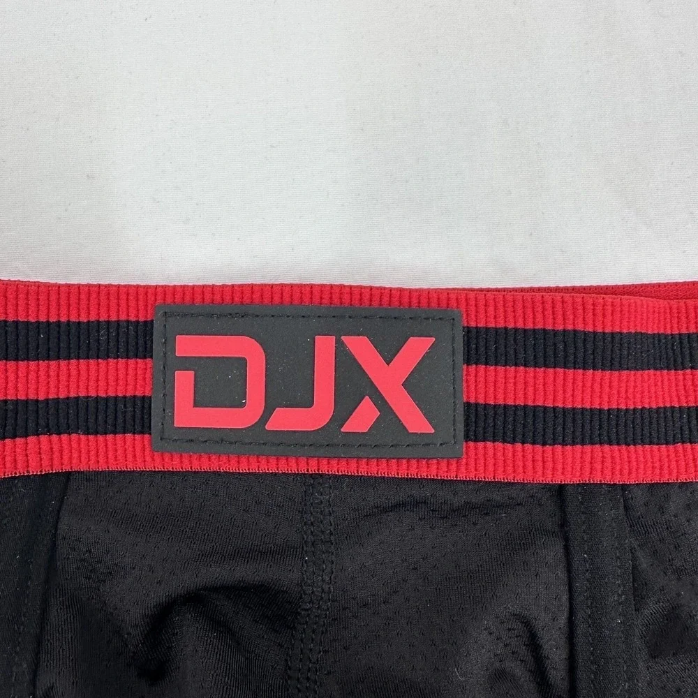 DJX Amplify X Circuit Trunk Black Red Mesh Underwear DJX003TR-RED-XL NWT Mens XL
